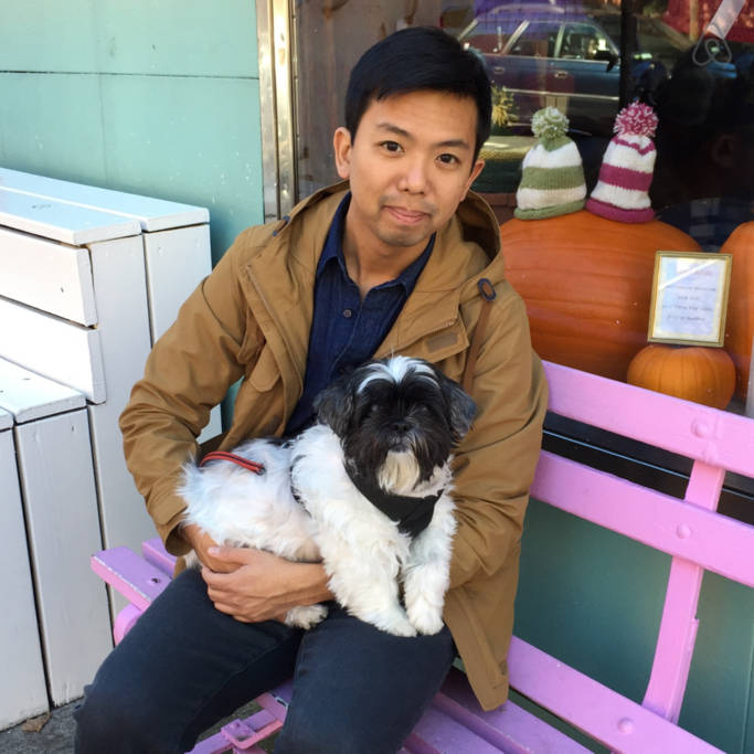 Me and my late shih-tzu Wookie, Brooklyn, NY ca. 2015